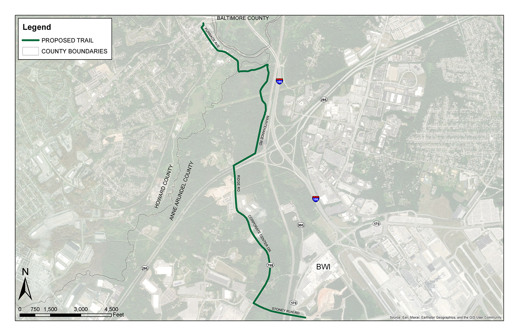 PRG Stoney Run Proposed Trail Alignment