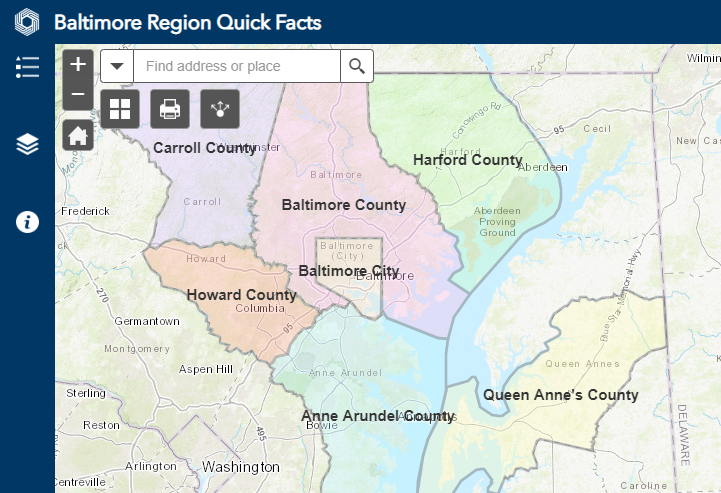 Baltimore Region Quick Facts