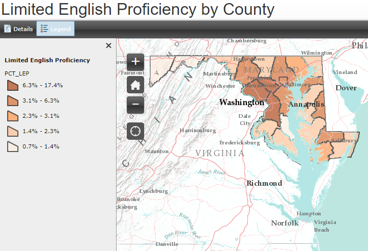 English Proficiency by Jurisdiction